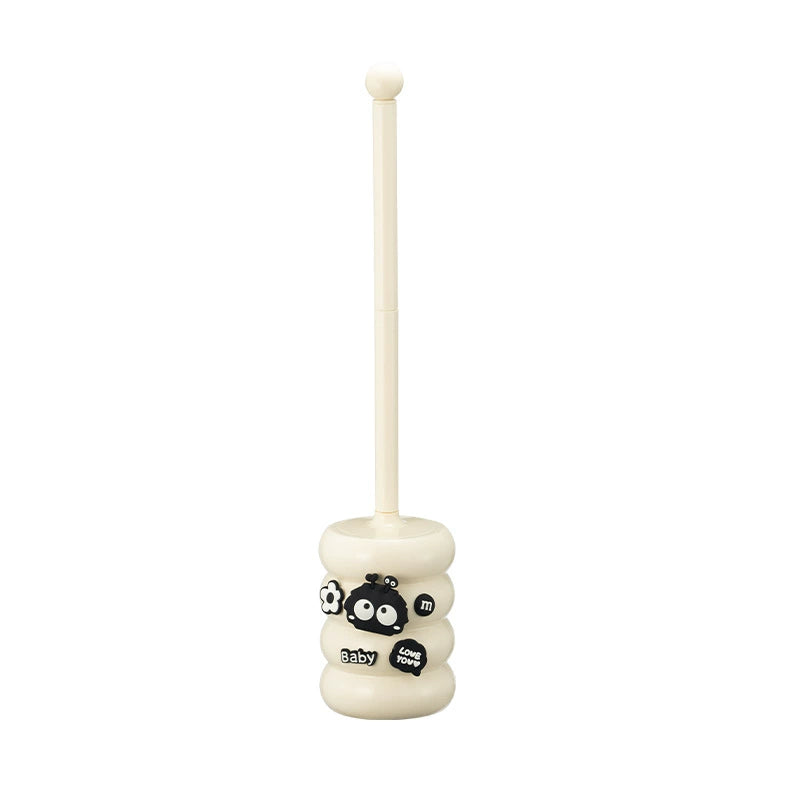 Cute pet sticker toilet cleaning brush