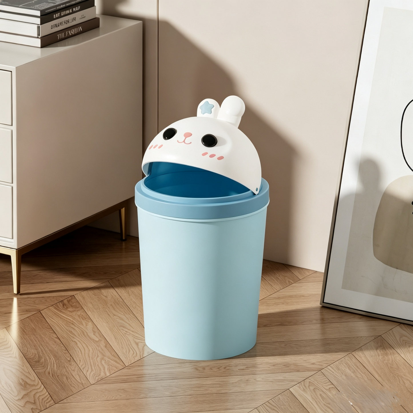 Cute Rabbit Trash Can