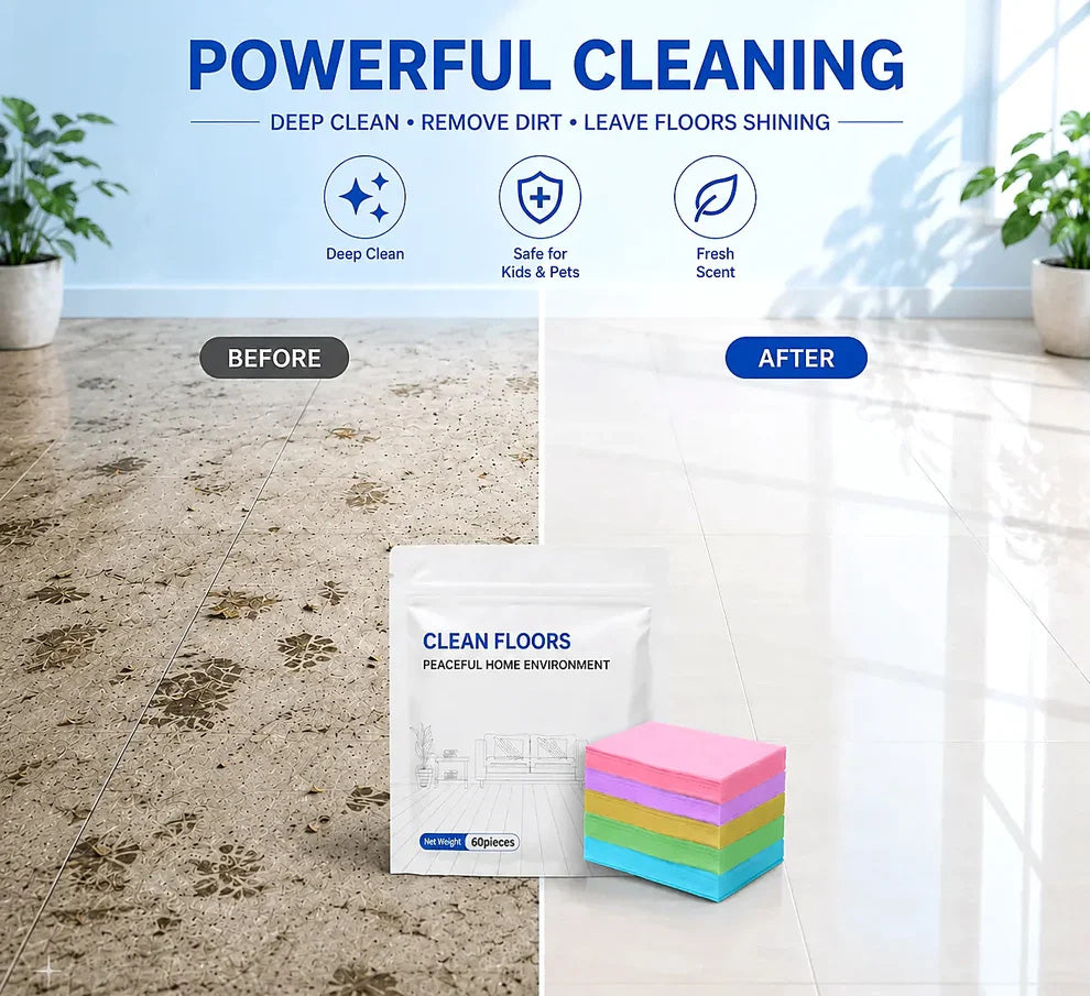 📢📢50% Off!! 4-in-1 Cleaning Sheets：One Sheet. 10 Seconds to Tackle Grease & Grime