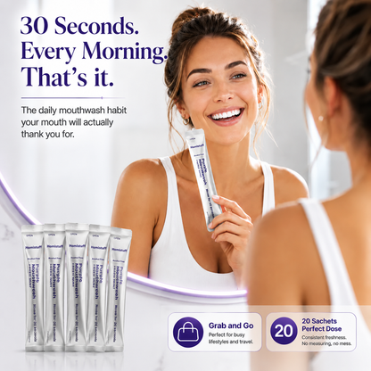 HomiStuff™ Purple Whitening Mouthwash — Bright Smile Formula