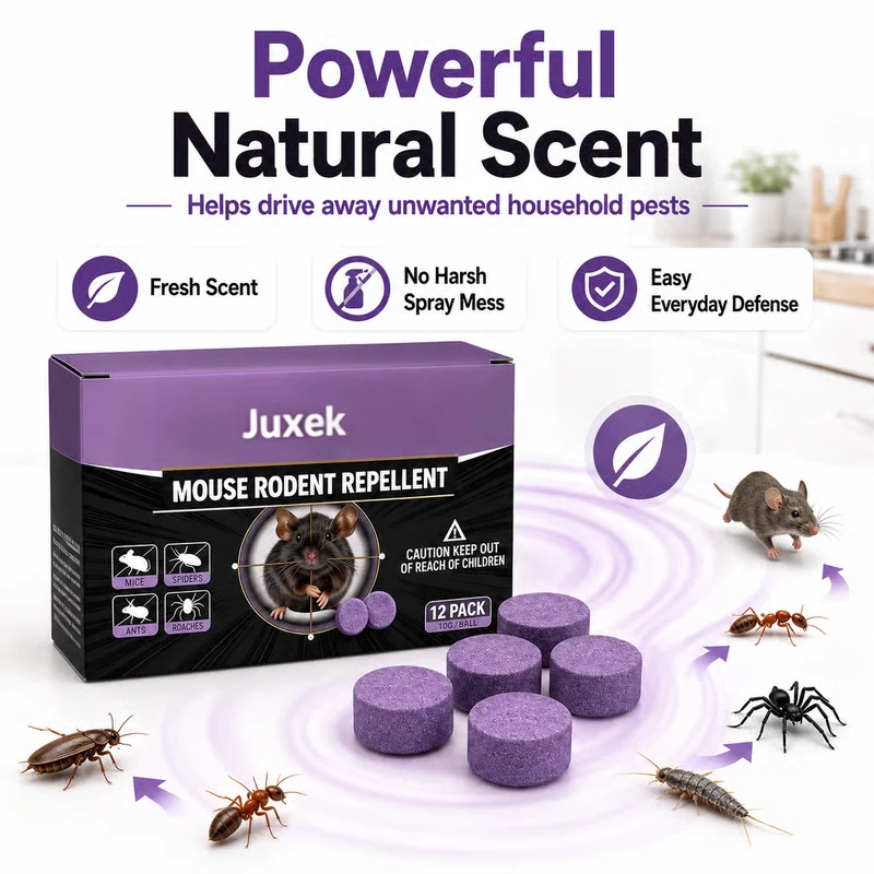 12-Pack Rodent Repellent Balls for Home Kitchen Effective Pest Control Solution