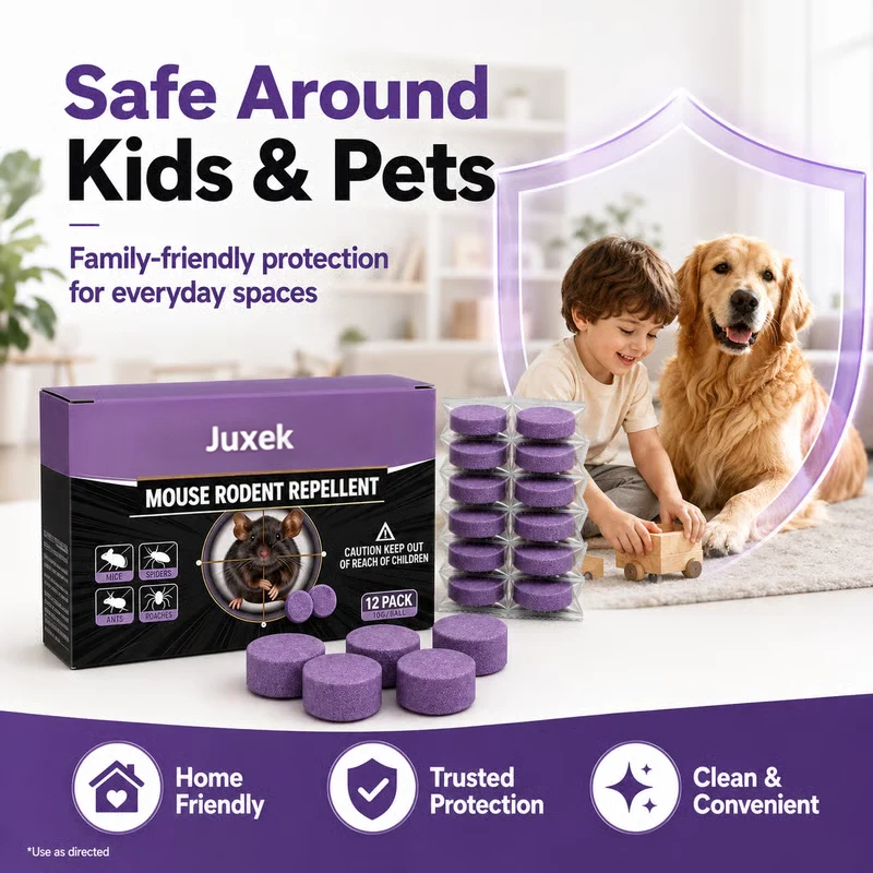 12-Pack Rodent Repellent Balls for Home Kitchen Effective Pest Control Solution