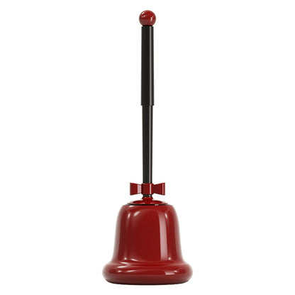 Retro Red Toilet Brush with Bell