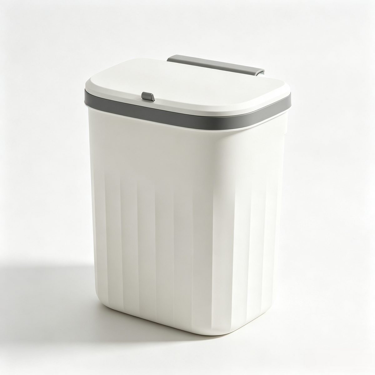 White Pull Lid Storage Container - Large Size